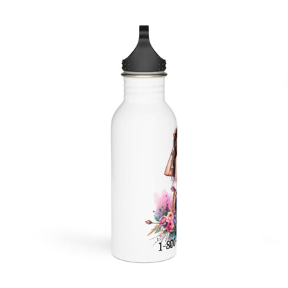 1-800-Boys-Lie Floral Inspirational Water Bottle, Perfect for Workout, Travel, and Gifts, Motivational Drinkware, Unique Everyday Use