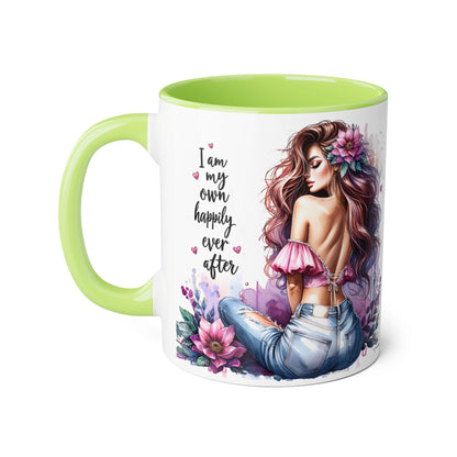 I Am My Own Happily Ever After Empowering Self-Love Accent Mug - 11oz