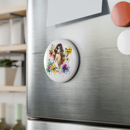 Thank U, Next  Decorative Round Magnet, Gifts for Her, Refrigerator Decor, Chic Home Accessory, Unique Birthday Gift