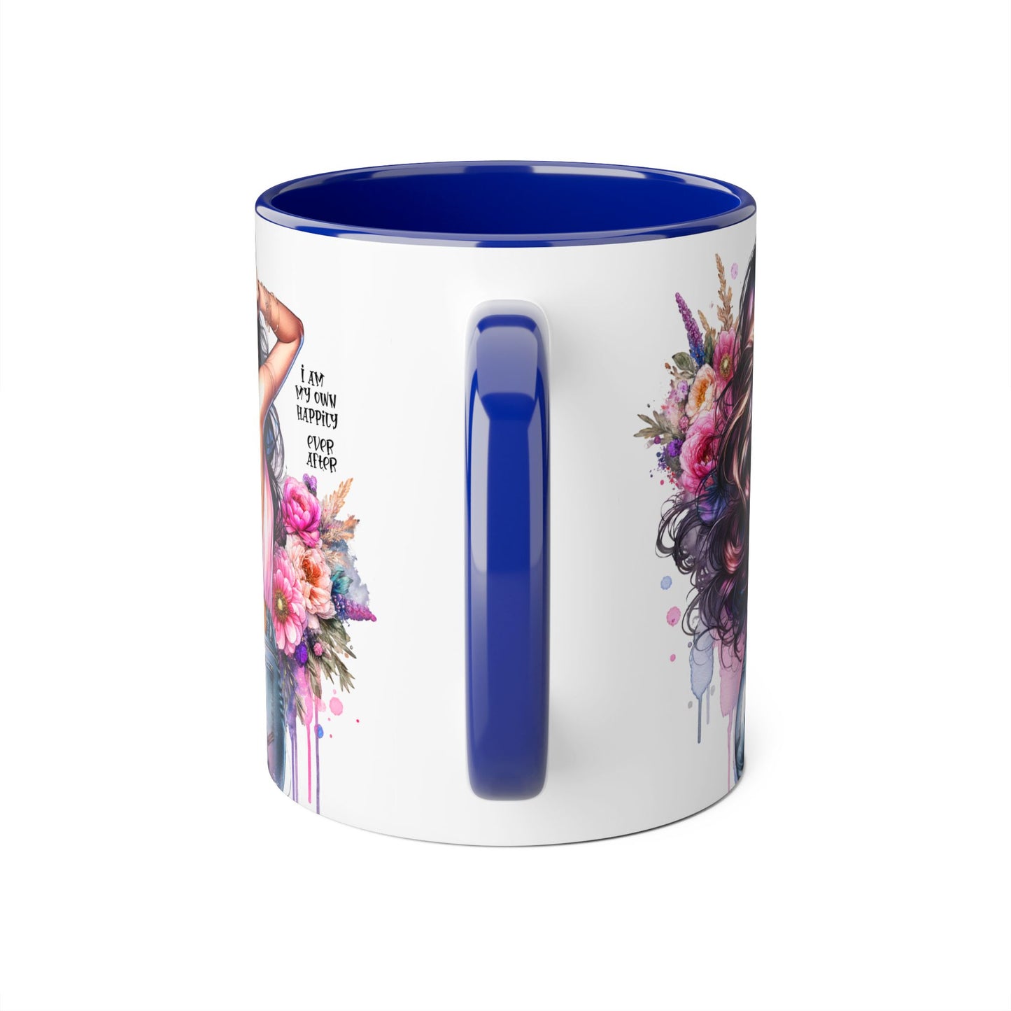 I Am My Own Happily Ever After Self-Love Floral Accent Mug - 11oz Inspirational Coffee Cup