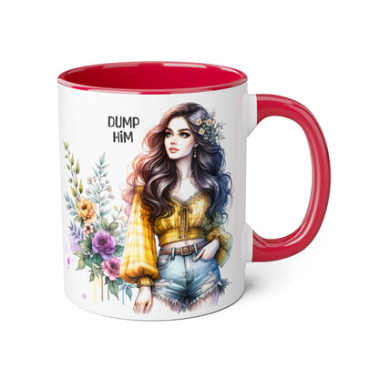 Stylish Floral Accent Mug for Empowering Drinks – Perfect Gift for Friends, Self-Care, Birthdays, Celebrations