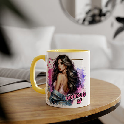 Mug - Divorced AF 11oz Accent Mug