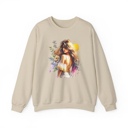 I Don`t  Make Mistakes, I Just Date Them Chic Floral Art Crewneck Sweatshirt, Cozy Gift for Her, Casual Wear, Fashionable Sweatshirt, Relaxed Style