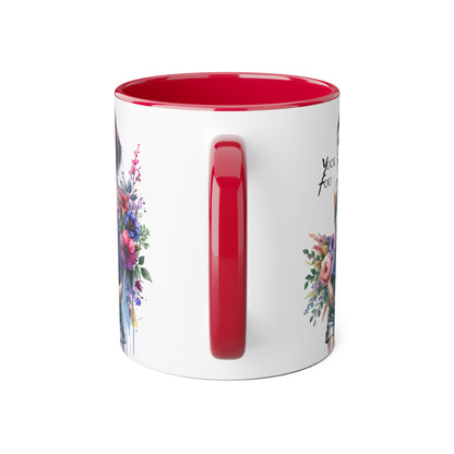 Yuck Fou Floral Art Accent Mug | Stylish Gift for Coffee Lovers, Housewarming, Birthdays, Creative Decor