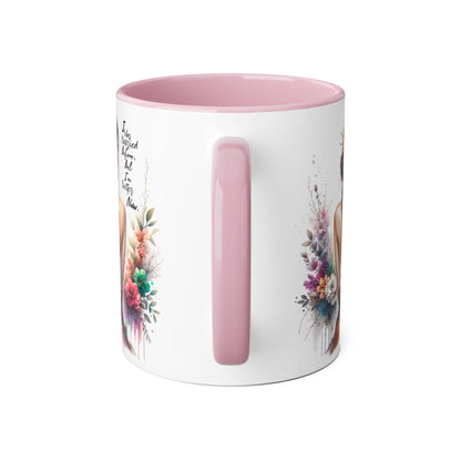 I Was Married Before But I'm Better Now Humoristic Artistic Floral Accent Mug, Unique Gift for Moms, Inspirational Drinkware, Home & Kitchen Decor, Coffee Tea Lover's Mug