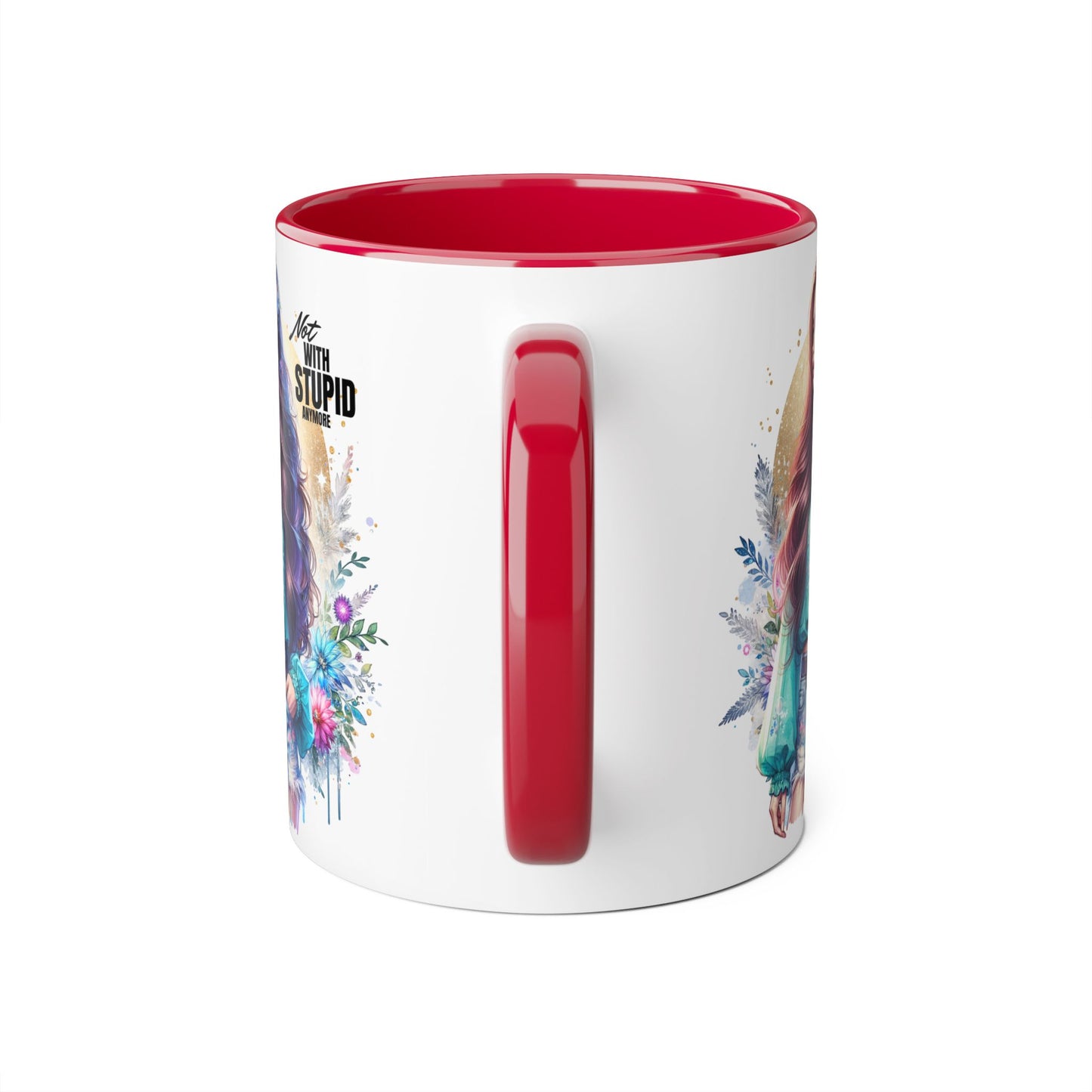 Mug - Not With Stupid Anymore Humoristic 11oz Accent Mug