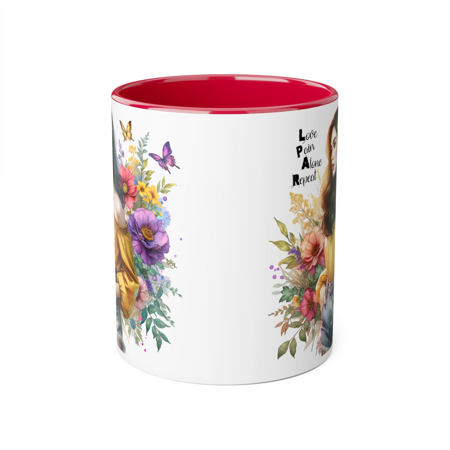Whimsical Floral Accent Mug, Inspirational Gift for Friends, Nature Lovers, Home Décor, Coffee/Tea Mug, Unique Art