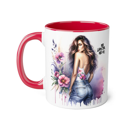 It's Not Me, It's You Humoristic Floral Art Accent Mug