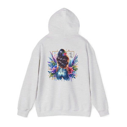 I Don`t Make Mistakes, I Just Date Them Colorful Floral Back Design Hooded Sweatshirt, Cozy Unisex Hoodie, Graphic Sweatshirt, Gift for Her, Stylish Casual Wear