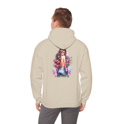 1-800-Boys-Lie Floral Art Hooded Sweatshirt, Cozy Unisex Hoodie, Everyday Wear, Gift for Her, Casual Style