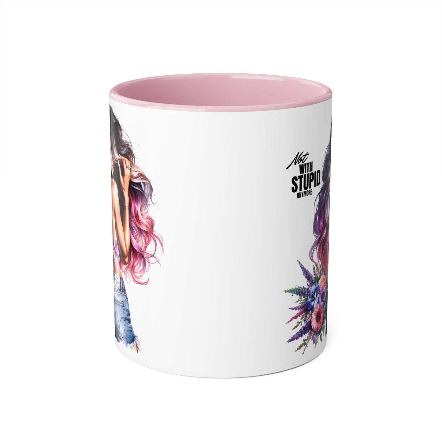 Mug - Not With Stupid Anymore Humoristic 11oz Accent Mug