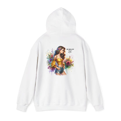 I'm Too Cute For My Ex Colorful Artistic Unisex Hoodie for Cozy Days, Casual Sweatshirt, Gift for Her, Trendy Outfit, Art-Inspired Wear