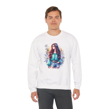 I Don`t  Make Mistakes, I Just Date Them Colorful Bohemian Crewneck Sweatshirt, Cozy Apparel, Unique Gift, Casual Wear, Inspirational Fashion, Artist Design