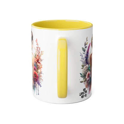 It's Not Me, It's You Humoristic Floral Accent Mug, 11oz - Artistic Coffee Cup for Women, Gift for Her, Birthday Present, Home Decor, Unique Tea Mug