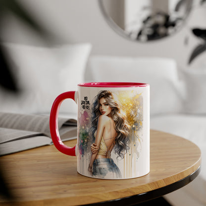 It's Not Me, It's You Humoristic Artistic Accent Mug, Inspirational Coffee Cup, Unique Gift for Artists, Motivational Mug, Colorful Drinkware, Pour Your Passion