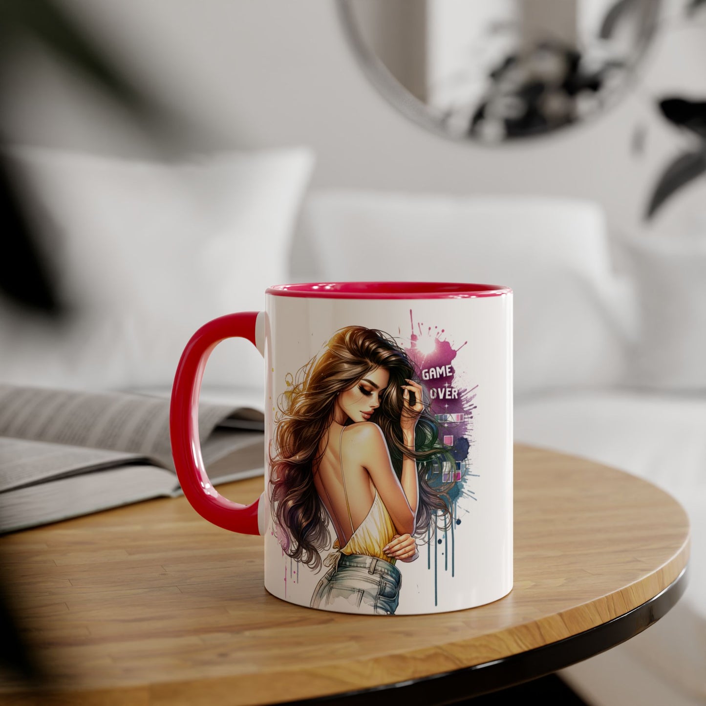 Vibrant Artist Accent Mug - Perfect for Coffee Lovers, Unique Gift Idea, Trendy Drinkware, Stylish Home Decor, Birthday or Celebration