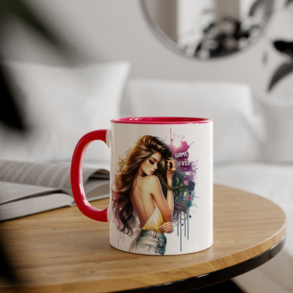 Vibrant Artist Accent Mug - Perfect for Coffee Lovers, Unique Gift Idea, Trendy Drinkware, Stylish Home Decor, Birthday or Celebration