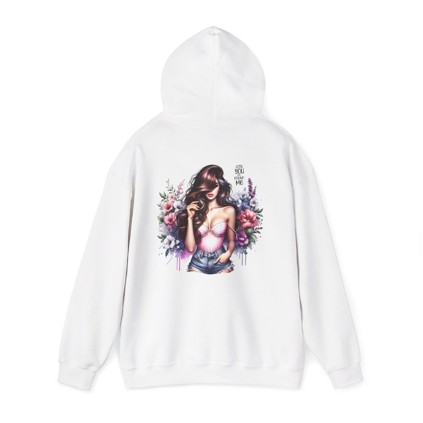 Breakup Hoodie - Unisex Hooded Sweatshirt Lost You and Found Me Design