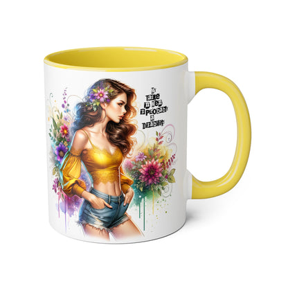 Funny Accent Mug - My Taste in Men is Probably a Disability Humor 11oz Cup
