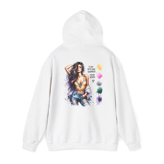 I Am My Own Happily Ever After Artistic Empowerment Hoodie | Unisex Heavy Blend™ Sweatshirt with Inspiring Design
