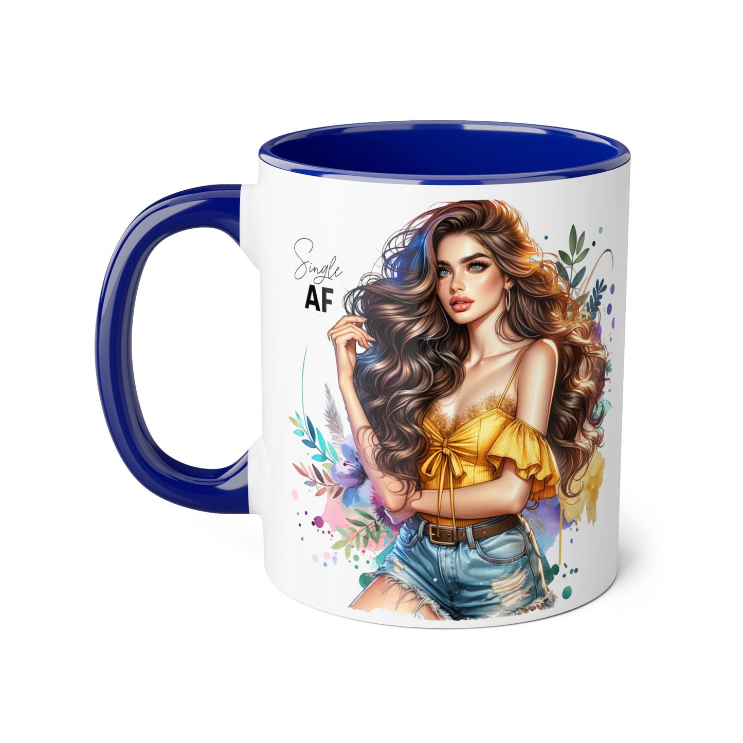 Single AF Stylish Coffee Mug, Unique Gift for Her, Sassy Accent Mug, Birthday Present, Self-Care Reminder, Home Decor