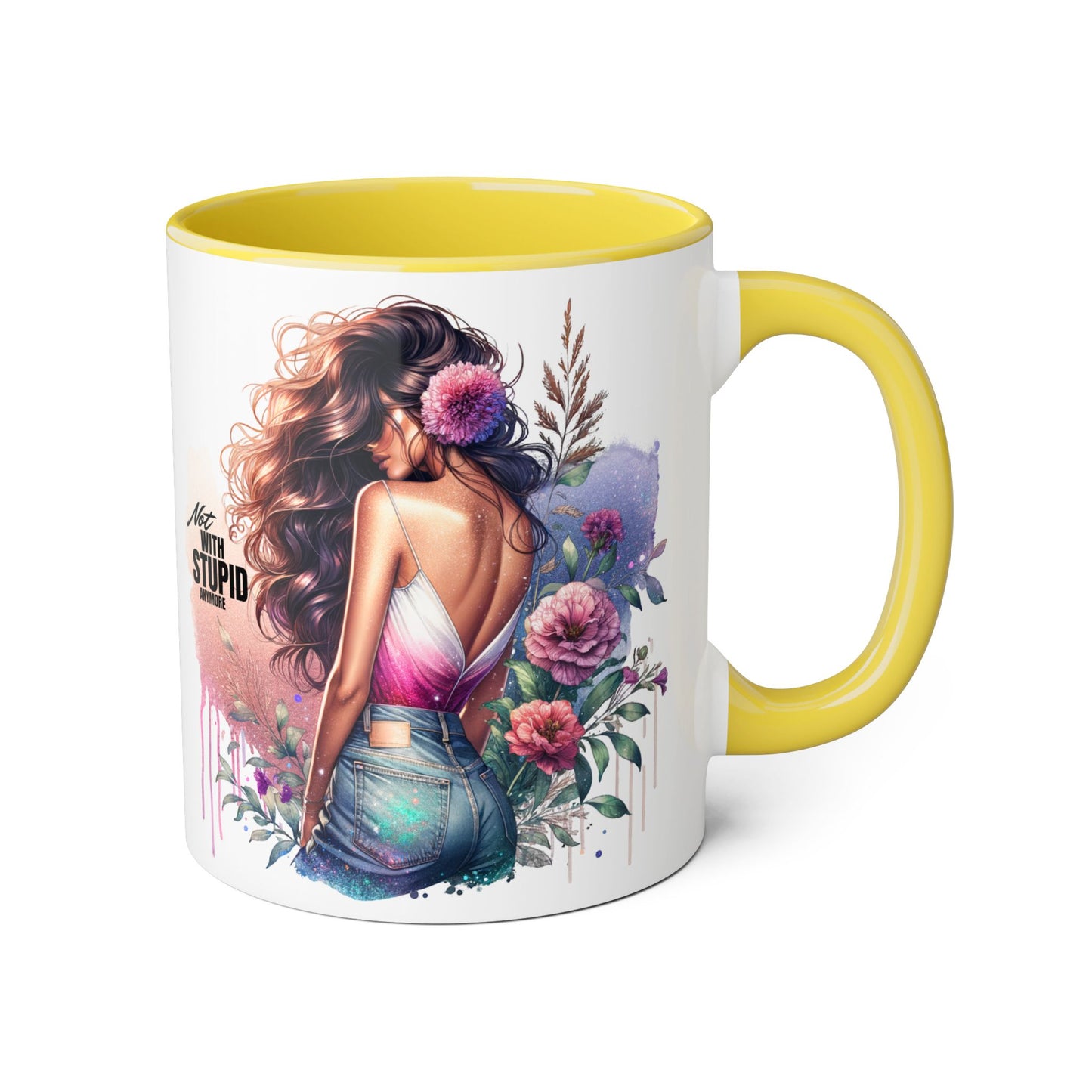 Mug - Not With Stupid Anymore Humoristic 11oz Accent Mug