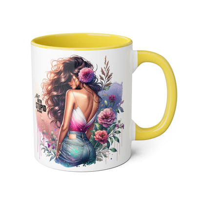 Mug - Not With Stupid Anymore Humoristic 11oz Accent Mug