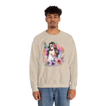 Lost You And Found Me Bohemian Floral Sweatshirt | You Are Beautiful | Cozy Unisex Crewneck for Women, Gift for Her, Casual Wear, Spring Fashion