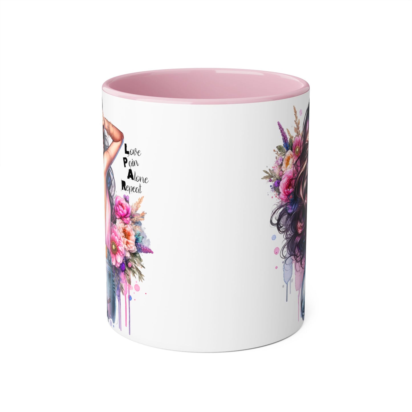 Beautiful Floral Accent Mug, Inspirational Gift, Coffee Cup, Art Mug for Her, Birthday, Mother's Day, Home Decor, Lover's Gift