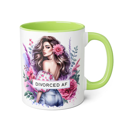 Mug - Divorced AF 11oz Accent Mug