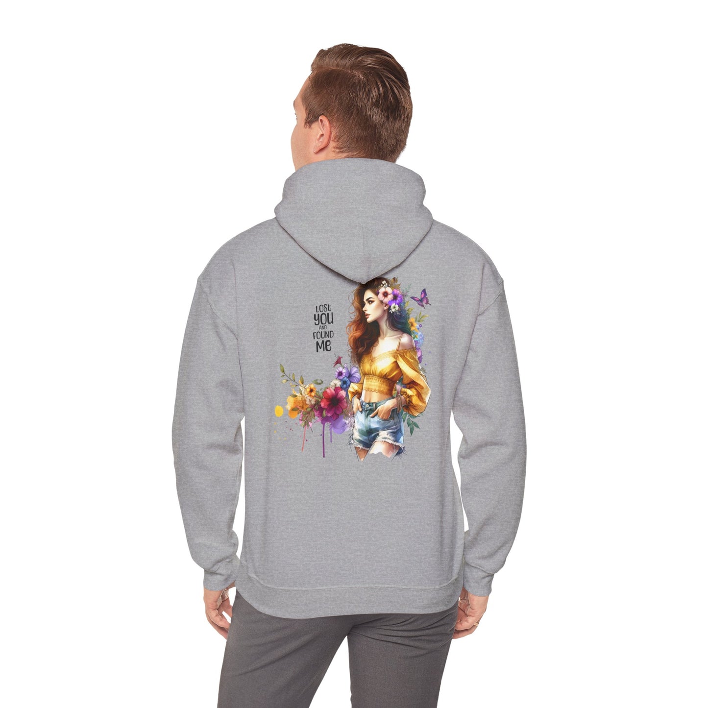 Breakup Hoodie - Unisex Hooded Sweatshirt Lost You and Found Me Design