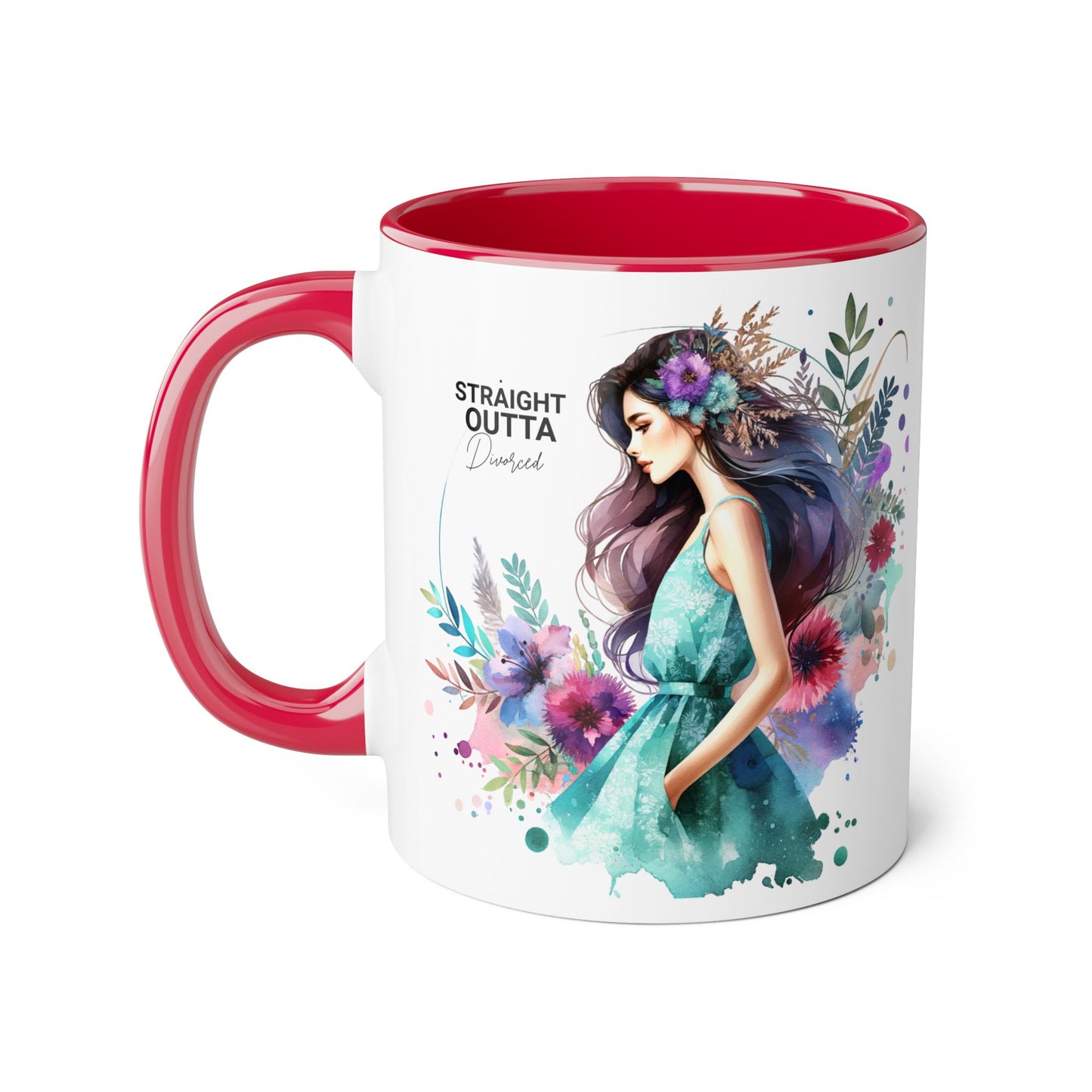 Artistic Accent Mug | Straight Outta Wonderland Coffee Cup for Dreamers | Unique Gift for Birthdays, Holidays, Fairytale Lovers