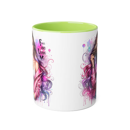 Colorful Motivational Accent Mug - "Free and Loving Me" - Self-Care Gift, Inspirational Drinkware, Artistic Coffee Cup, Unique Present, [...]