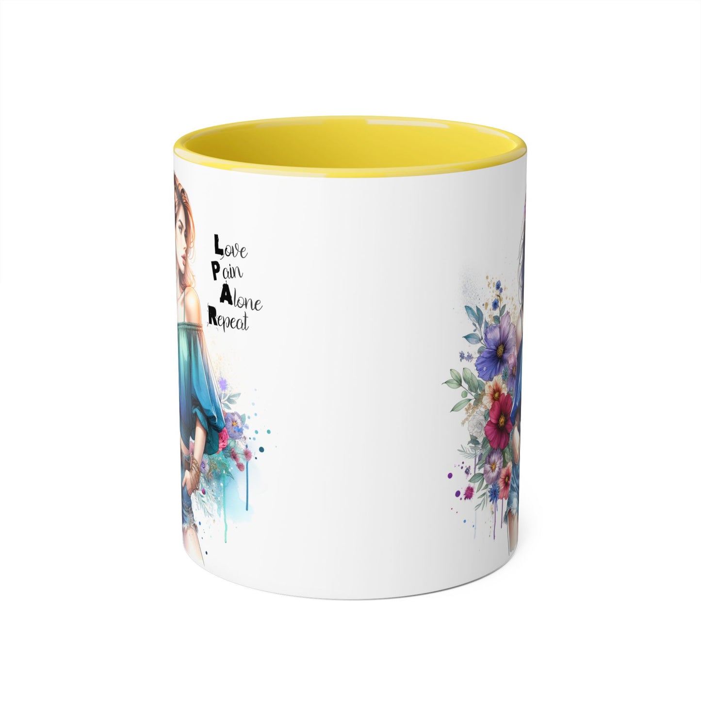 Floral Lover's Accent Mug - Celebrate Self-Love, Ideal Gift for Friends & Family, Perfect for Birthdays, Holidays, Cozy Moments