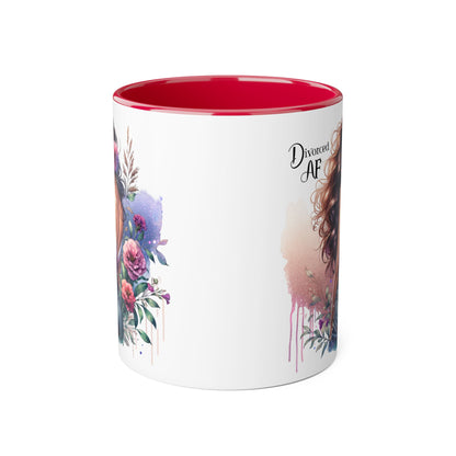 Divorced AF Accent Mug - Empowering Coffee Cup, Funny Gift for Divorcees, Humorous Drinkware, Self-Love Reminder, Unique Wedding Gift [...]