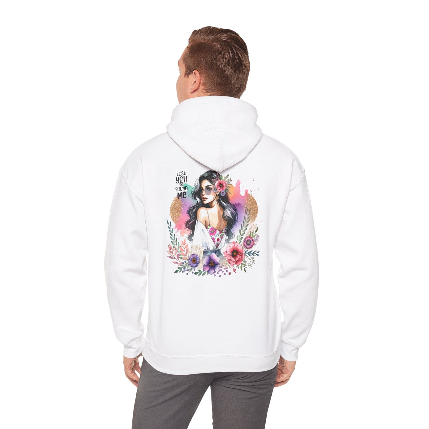 Breakup Hoodie - Unisex Hooded Sweatshirt Lost You and Found Me Design
