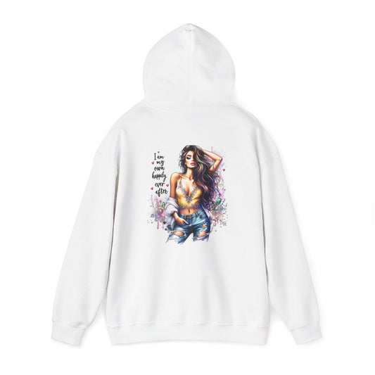 Inspirational Unisex Hooded Sweatshirt - "I Am My Own Happily Ever After "