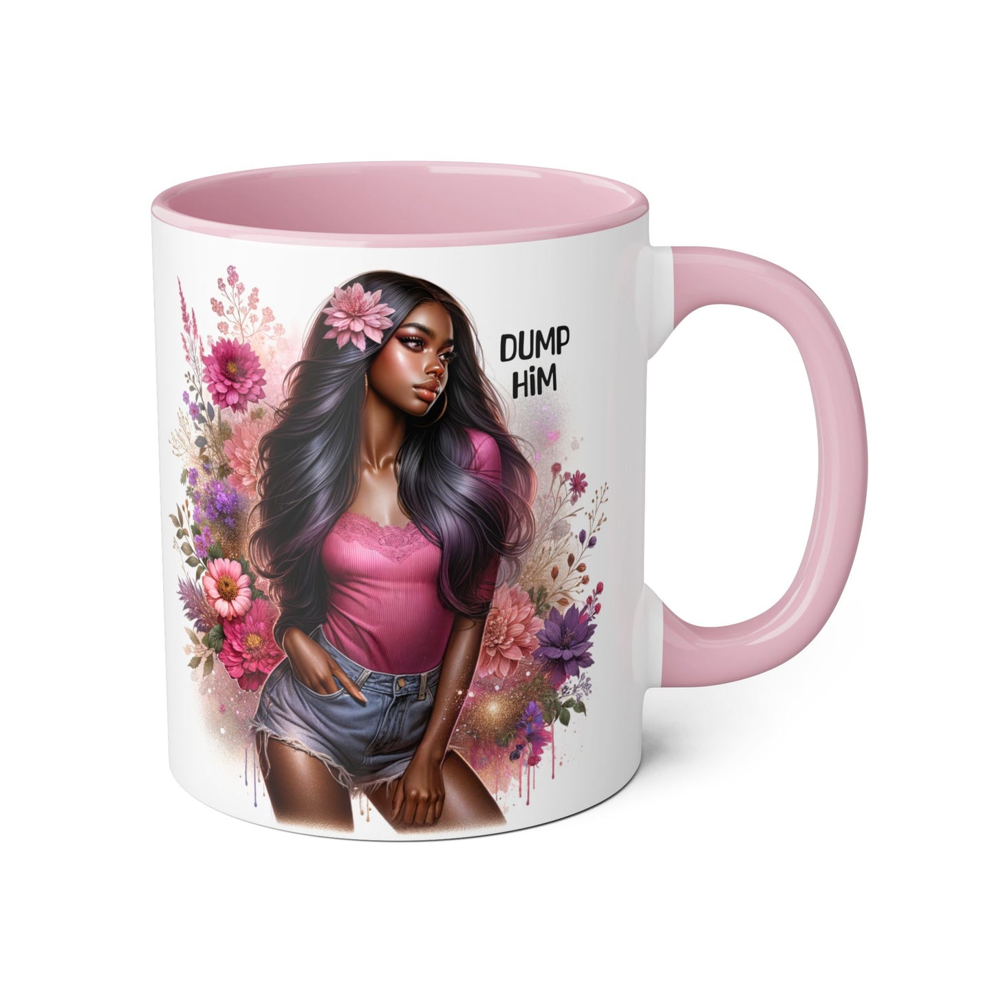 Dump Him Accent Mug