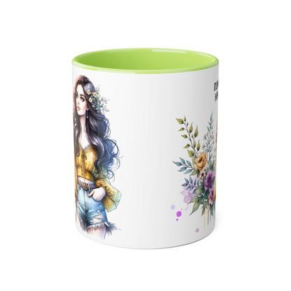 Stylish Floral Accent Mug for Empowering Drinks – Perfect Gift for Friends, Self-Care, Birthdays, Celebrations