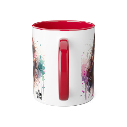 It's Not Me, It's You Humoristic Chic Abstract Accent Mug, Vibrant Coffee Cup, Trendy Gift for Her, Colorful Art Mug, Fashionista Drinkware