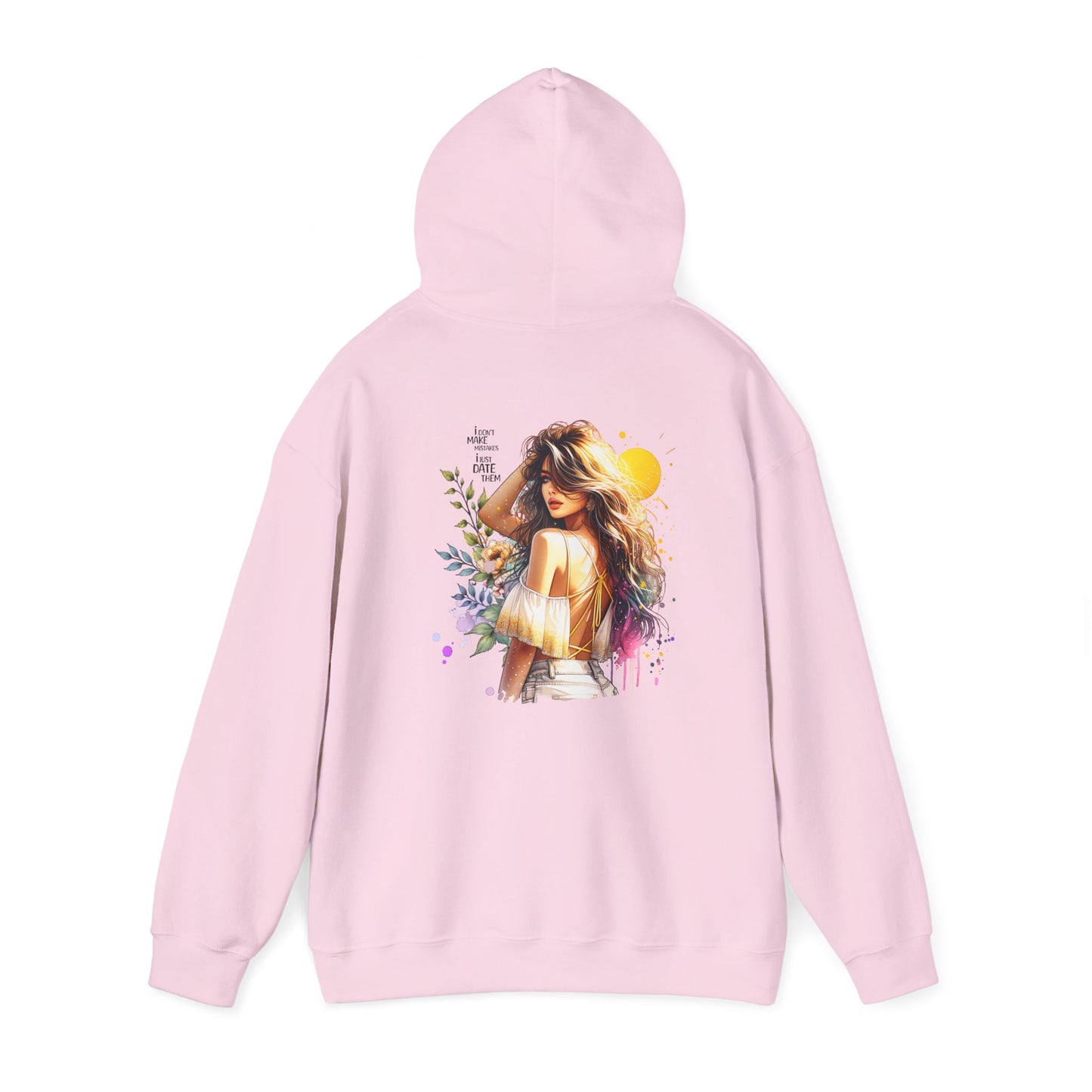I Don`t  Make Mistakes, I Just Date Them Boho Chic Artist Hoodie, Cozy Sweatshirt, Gift for Art Lovers, Casual Wear, Summer Vibes, Creative Style, Festivals