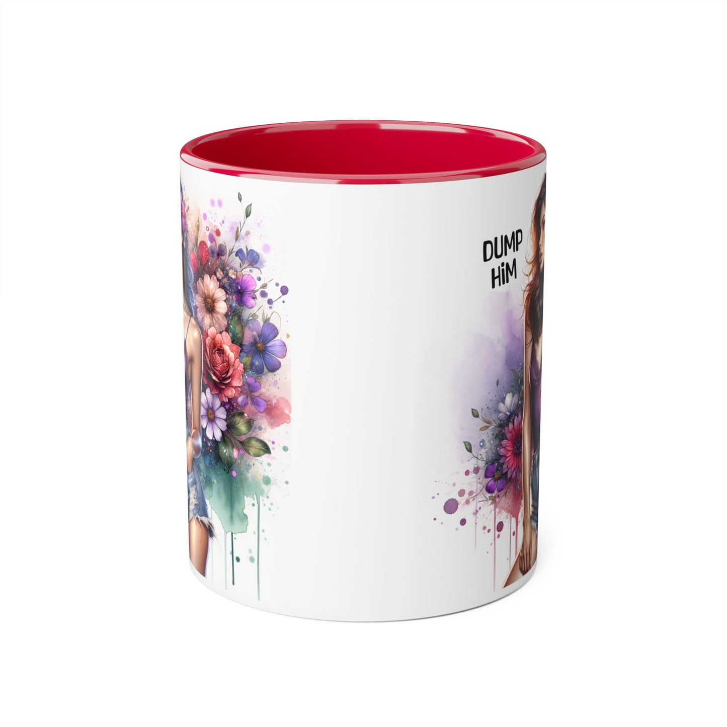 Floral Art Coffee Mug, Empowering Gift for Her, Unique Affirmation Drinkware, Perfect for Birthdays, Self-Care Moments, and Galentine’s Day