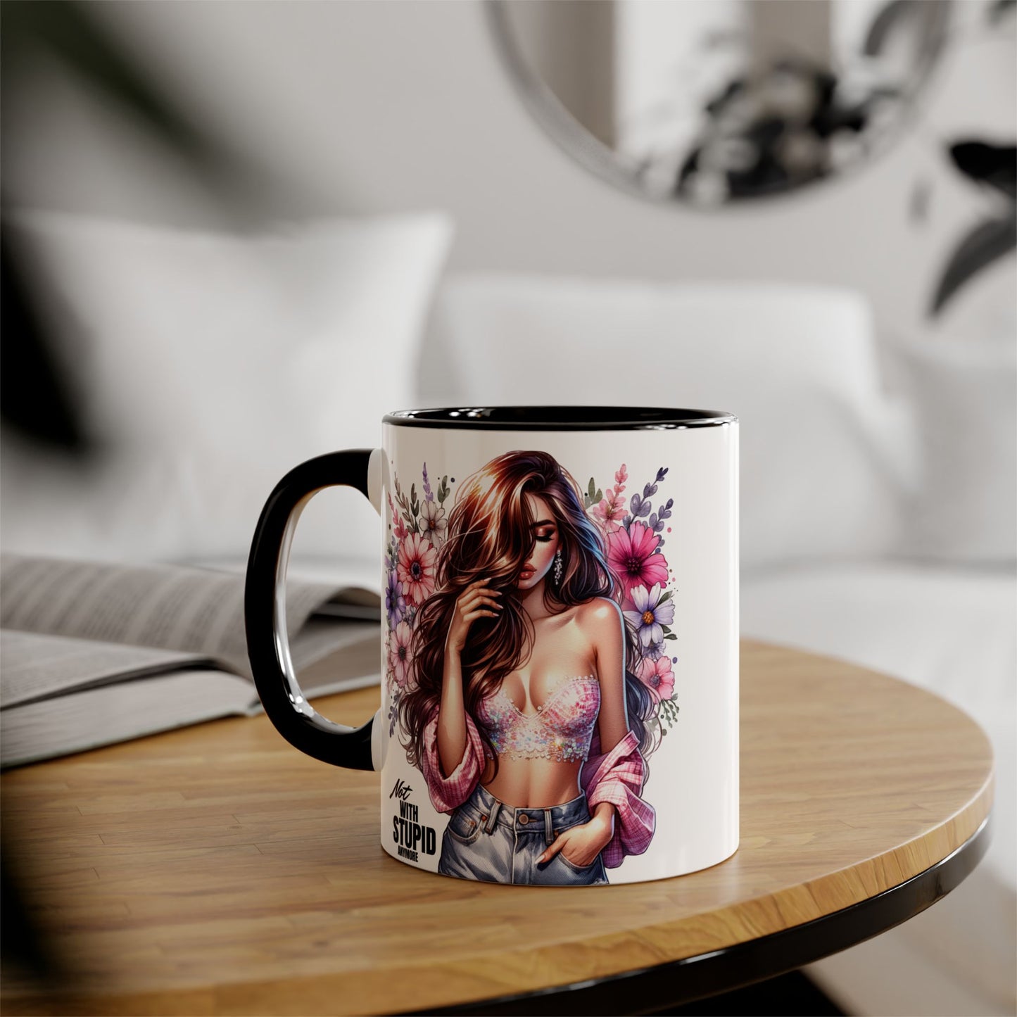 Mug - Not With Stupid Anymore Humoristic 11oz Accent Mug
