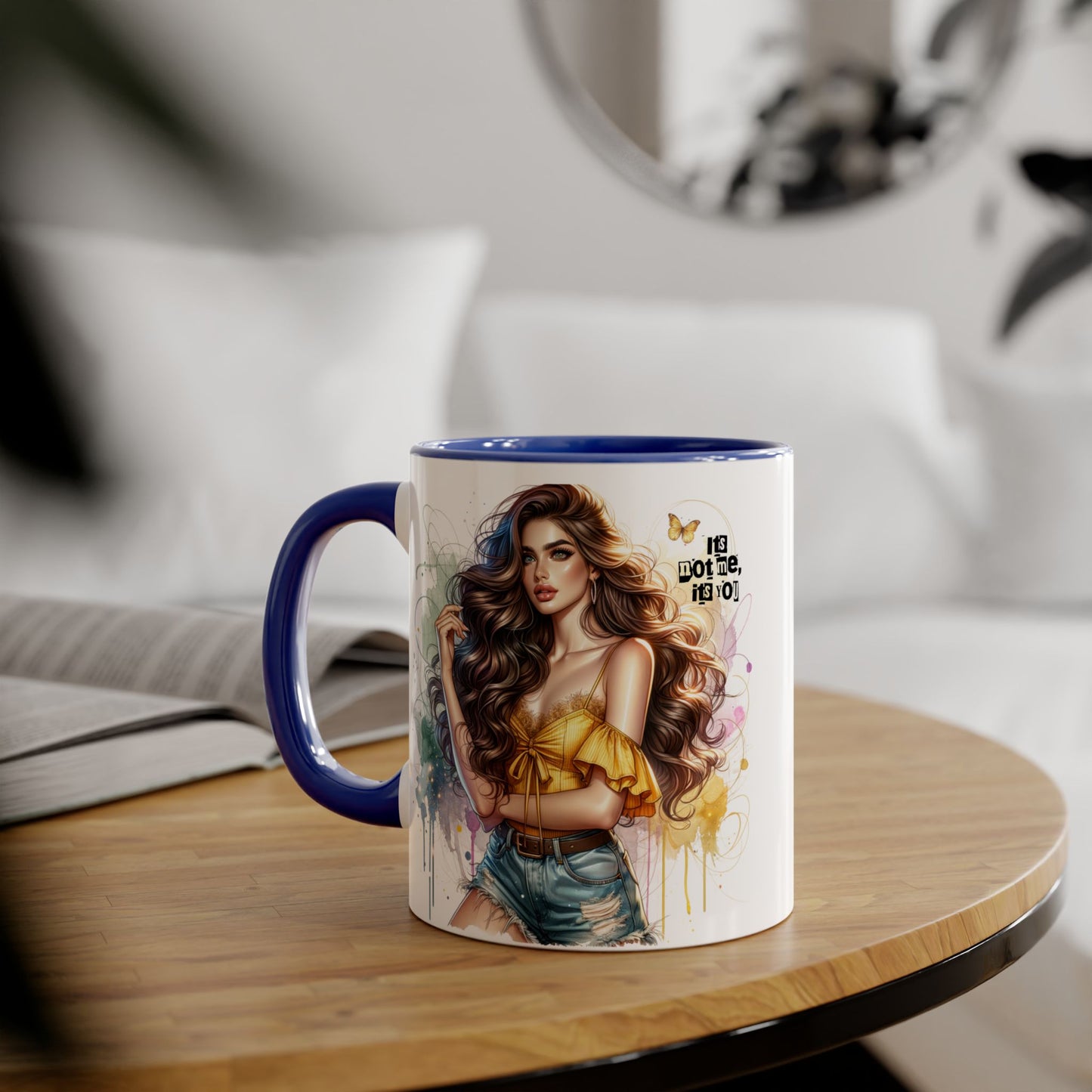 It's Not Me, It's You Humoristic Vibrant Accent Mug with Artistic Design, Perfect Gift for Coffee Lovers, Unique Home Decor, Personalized Beverage Cup, Cute Tea Mug