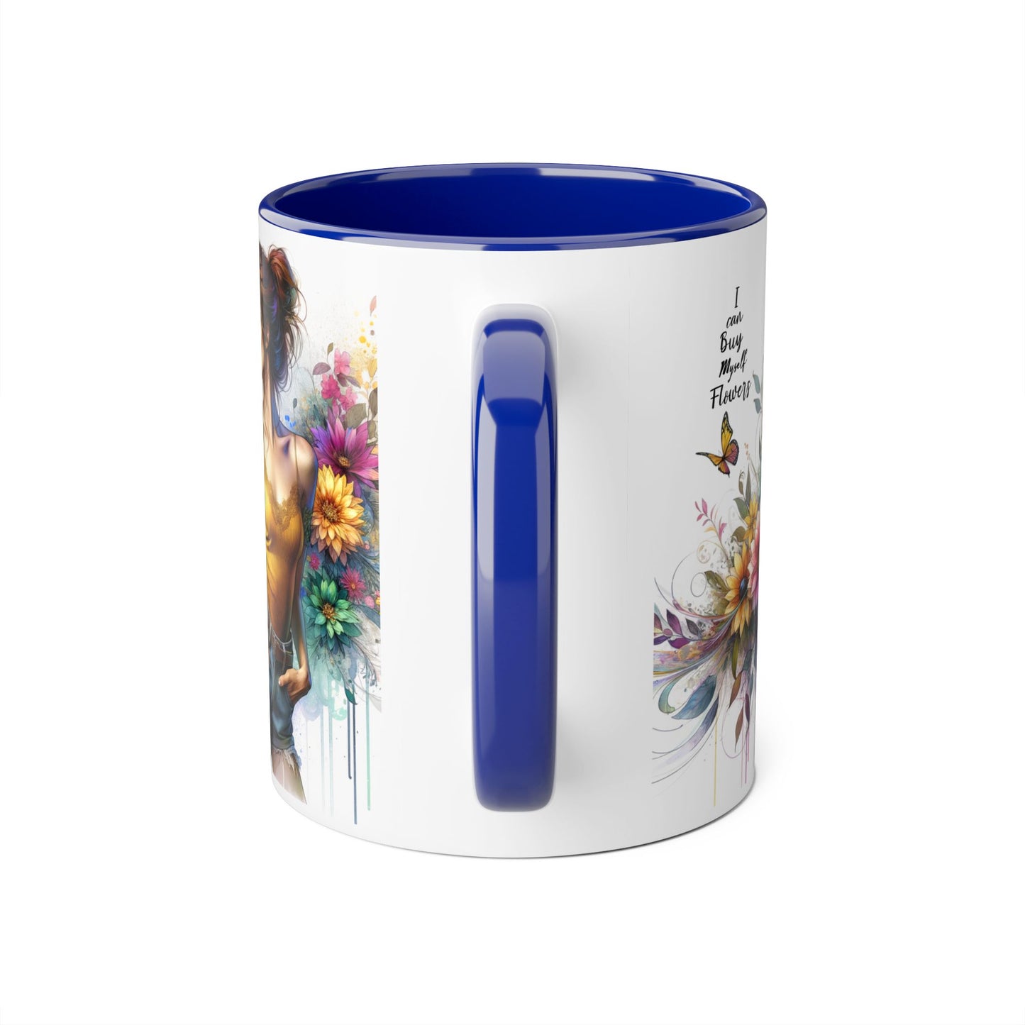 I Can Buy Myself Flowers Floral Vibes Coffee Mug, Art Mug for Flower Lovers, Gift for Gardeners, Birthday Mug, Home Decor