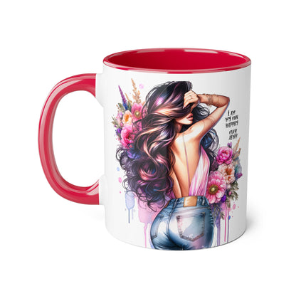 I Am My Own Happily Ever After Self-Love Floral Accent Mug - 11oz Inspirational Coffee Cup