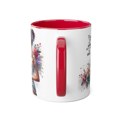 Money Can't Buy Happiness But It Can Buy Divorce Humoristic Boho Floral Accent Mug, Money Can't Buy Happiness, Gift for Coffee Lovers, Inspirational Drinkware, Unique Kitchen Decor