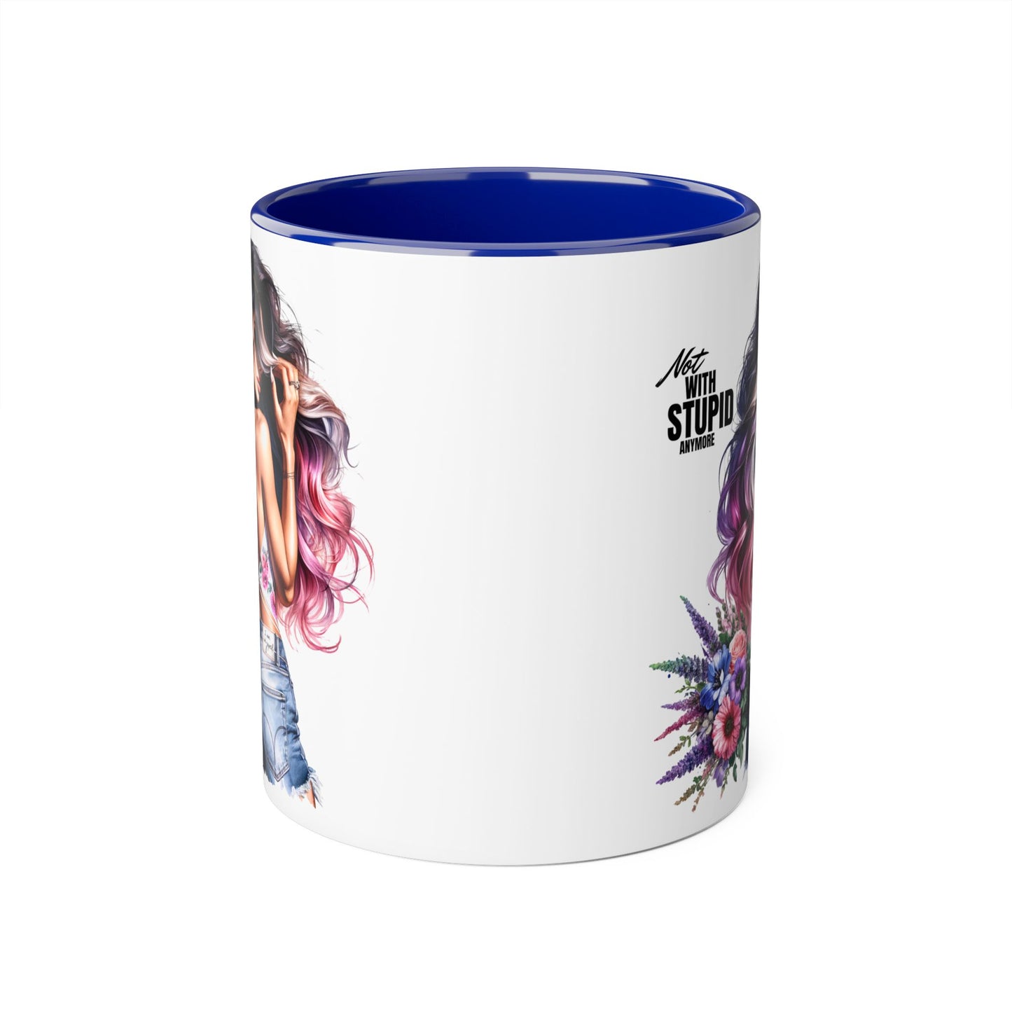 Mug - Not With Stupid Anymore Humoristic 11oz Accent Mug