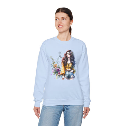 I Don't Make Mistakes, I Just Date Them Floral Graphic Crewneck Sweatshirt, Cozy Casual Wear, Boho Sweatshirt, Gift for Her, Fall Fashion Must-Have