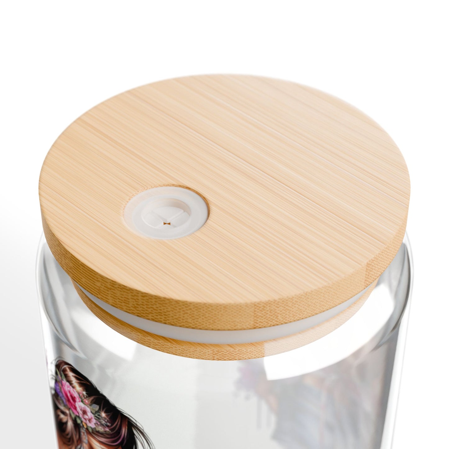 Lost You and Found Me Stylish Sipper Glass, 16oz | Trendy Drinkware for Home, Gifts, Summer Parties, Eco-Friendly, Floral Design
